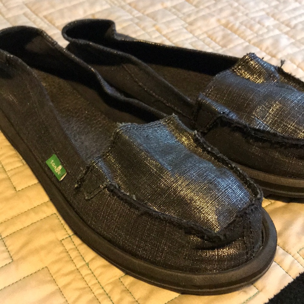 Ladies Sanuk flats  size 8